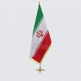 پرچم تشریفات ایران ساتن تایوان، دو رو، ریشه دار