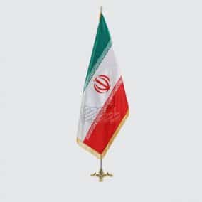 پرچم ایران پارچه ساتن براق مدل ایستاده