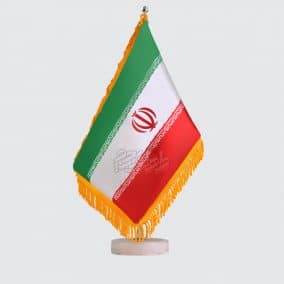 پرچم رومیزی ایران ساتن تایوان، دورو، ریشه دار