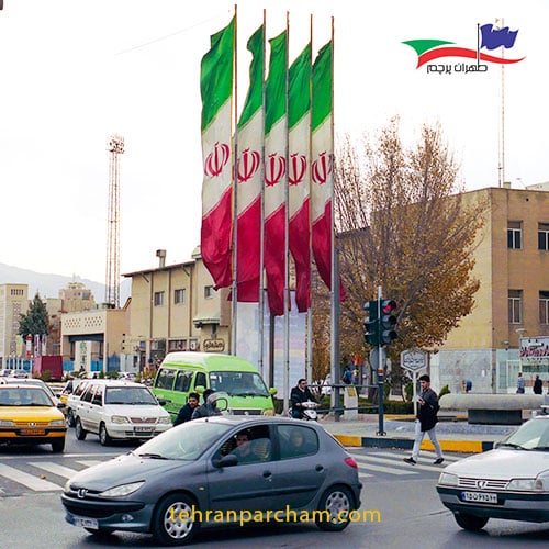 پرچم عمودی اهتزاز ایران