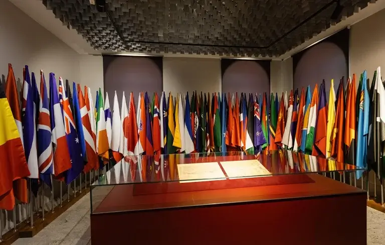 جایگاه پرچم در مراسم