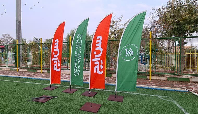 انواع پرچم تبلیغاتی